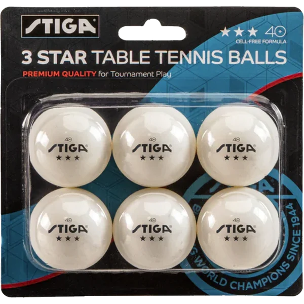 3-Star Table Tennis Balls (6 Pack)