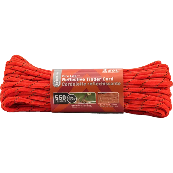 550 Reflective Tinder Cord - 50ft