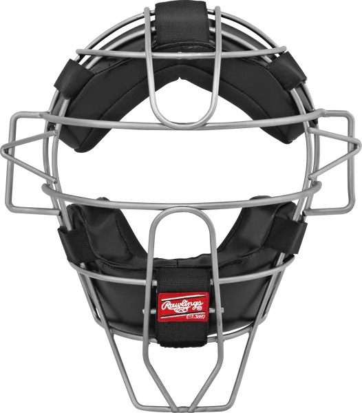 Adult Lightweight Hollow Wire Catcher/Umpire Mask-Black