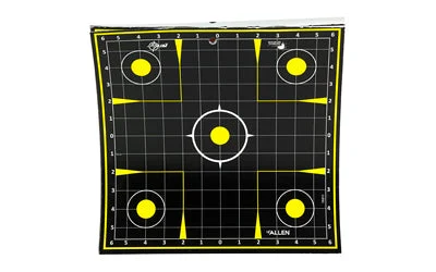 Allen, EZ AIM Adhesive, Sight Grid, 12.5", 30 Pack, Black/Chartreuse