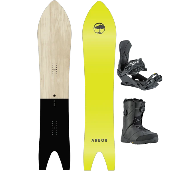 Arbor Snowboards A-Frame Demo Snowboard Package