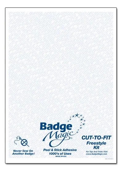 BADGE MAGIC CUT TO FIT FREESTYLE KIT / ADHESIVE