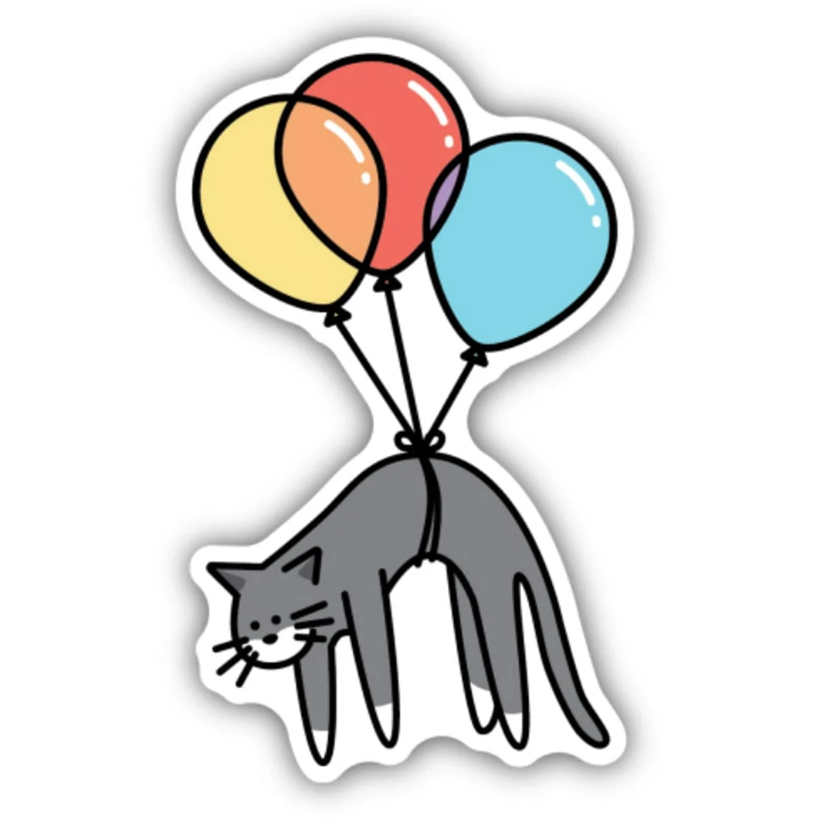 Balloon Cat Sticker