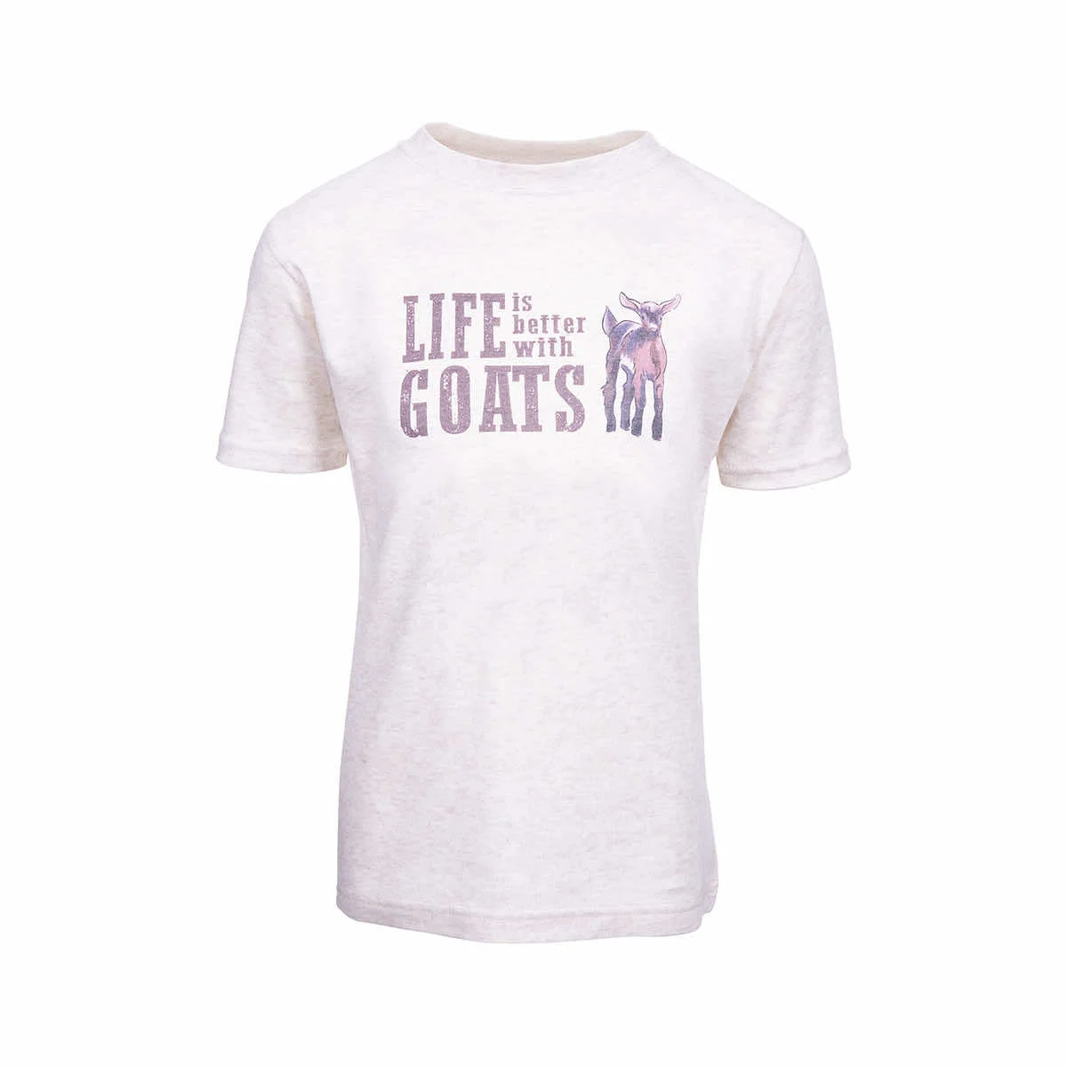 Barefoot Baby Kids' Life is Better With Goats Short Sleeve T-Shirt