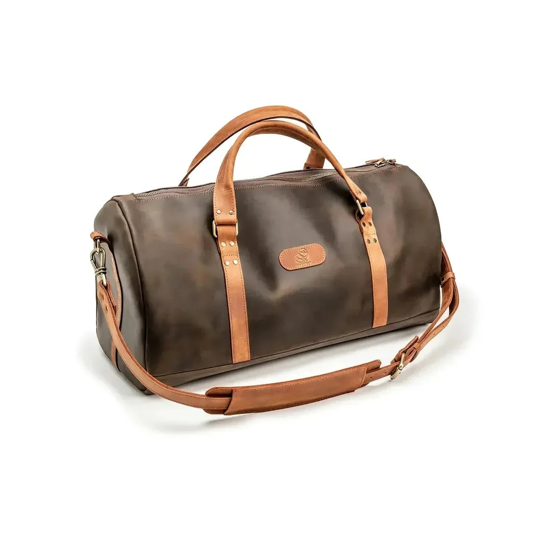 Beavercraft Journey - Leather Travel Luggage Duffel Bag
