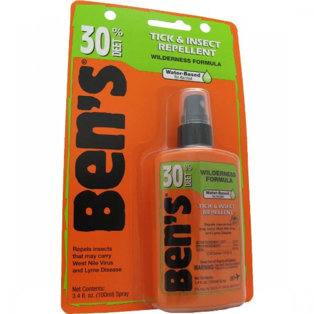Ben's 30 Tick & Insect Repellent 3.4 oz. Pump Spray - Boxed