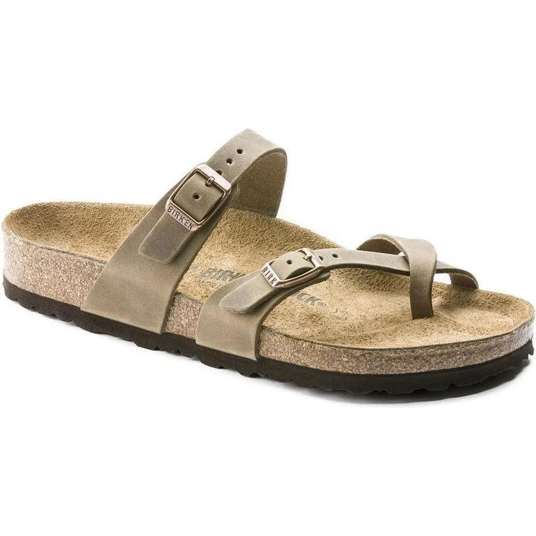 Birkenstock Mayari Oiled Leather Tobacco Brown