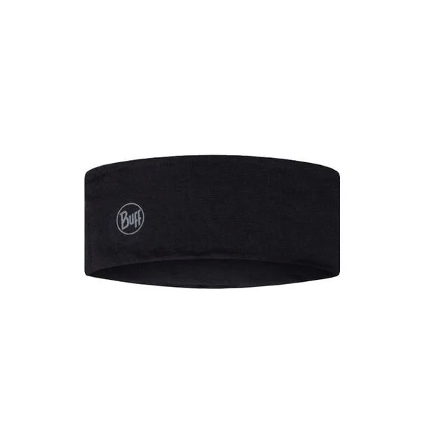 BUFF Merino Lightweight Headband Solid Black