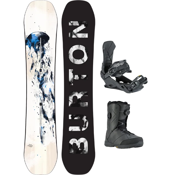 Burton Women's Feelgood Camber Demo Snowboard Package