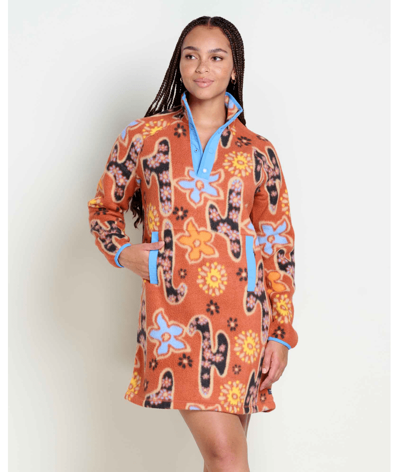Campo Fleece 1/4 Snap Dress