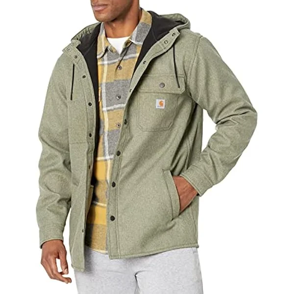 Carhartt Rain Defender Relaxed Fit Heavyweight Hooded Shirt Jacket Men | Miyar Adventures
