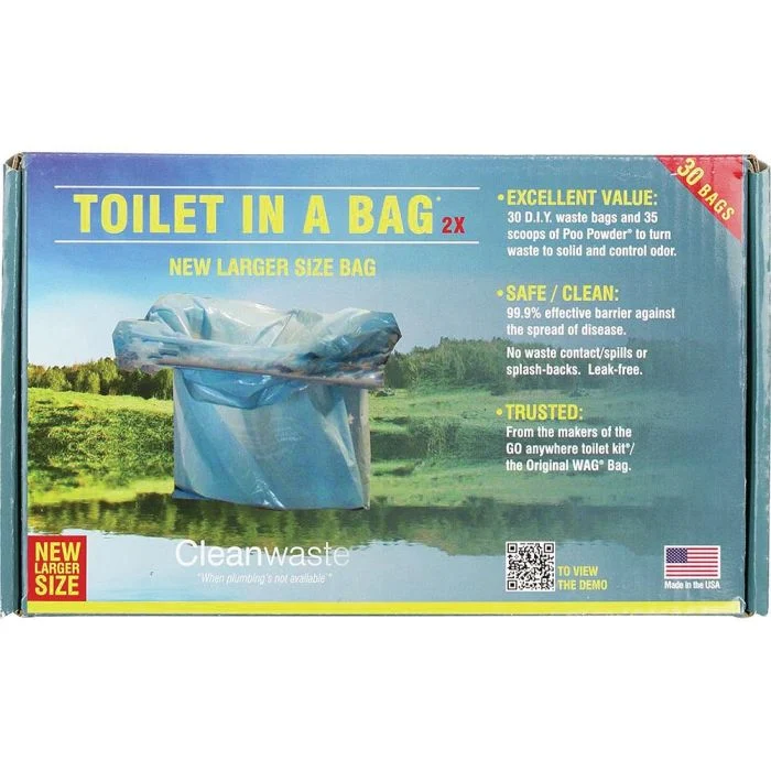 Cleanwaste Toilet In A Bag 30 Pack | Miyar Adventures