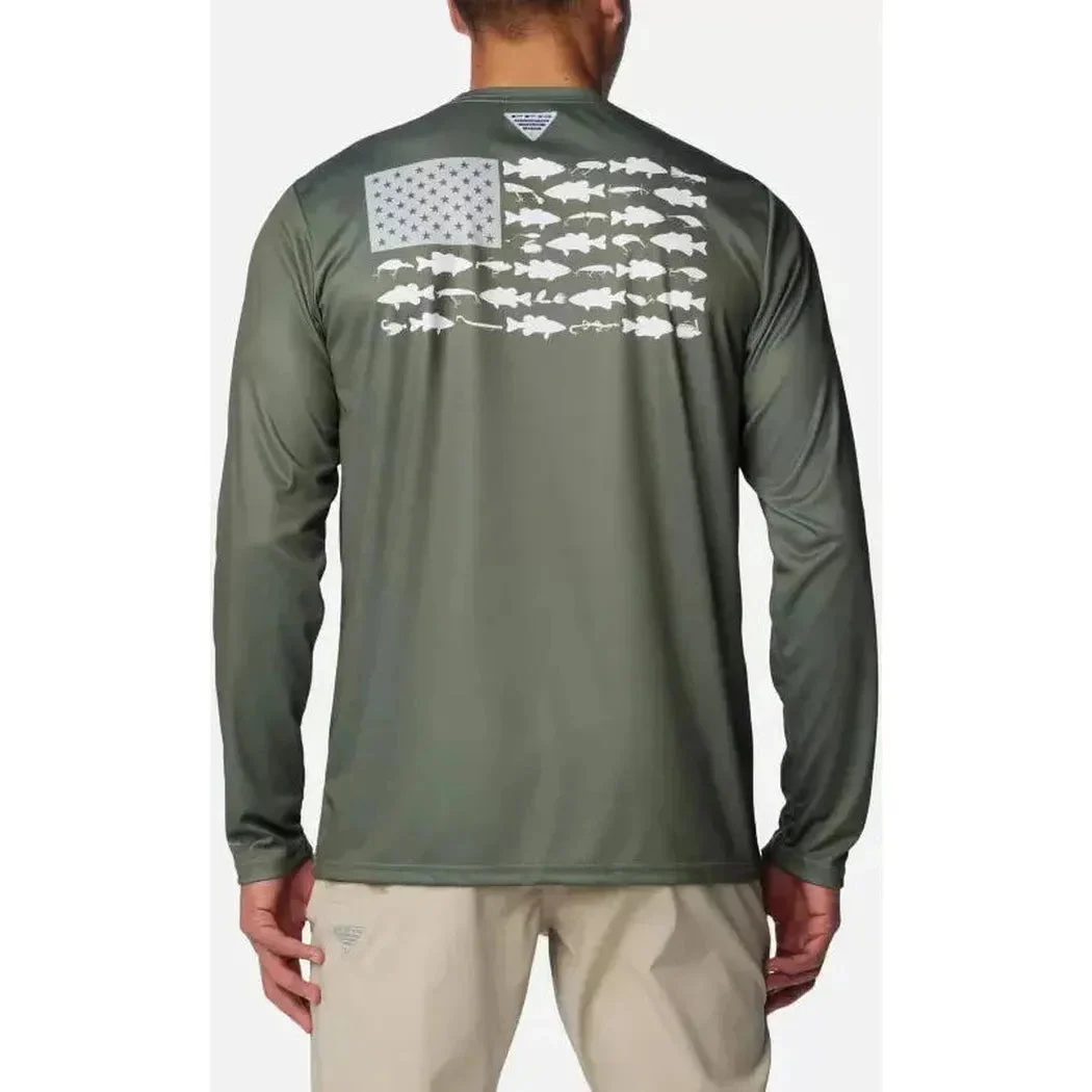 Columbia Sportswear Men's Terminal Tackle PFG Fish Flag Long Sleeve