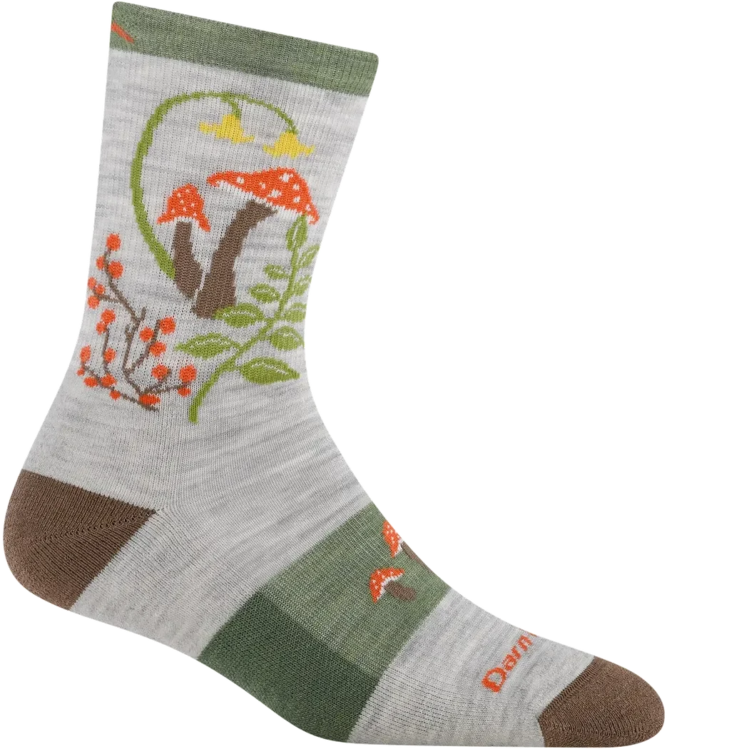 Darn Tough Women's Mellow Mushrooms Micro Crew Lightweight Hiking Socks