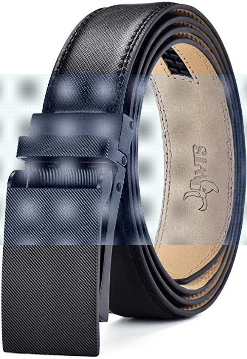 DWTS Mens Belts,Real Genuine Leather Ratchet Dress Belt