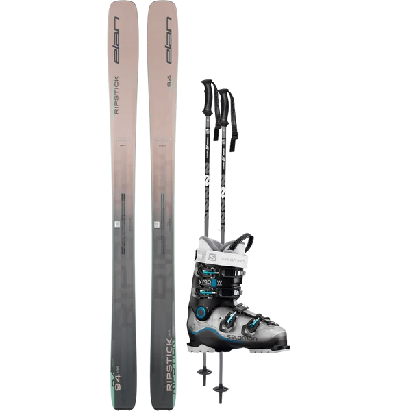 Elan Women's Ripstick 94 Demo Ski Package