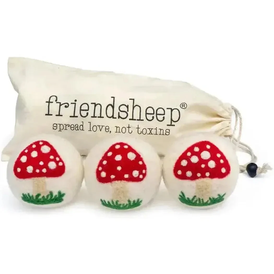 Friendsheep White Mushroom Trio