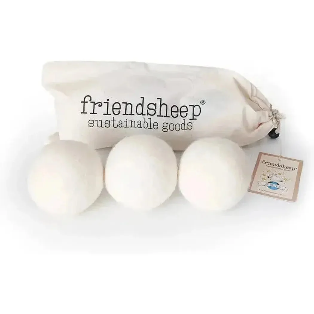 Friendsheep White Trio Eco Wool Dryer Balls