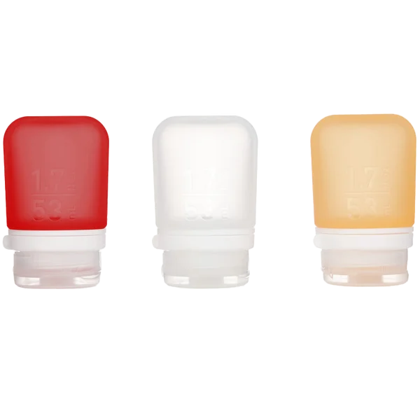 GoToob+ Squeezable Silicone Travel Bottle 1.7 oz (3 Pack)