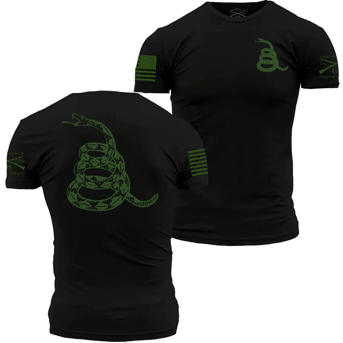 Grunt Style Concealed Gadsden T-Shirt | Miyar Adventures