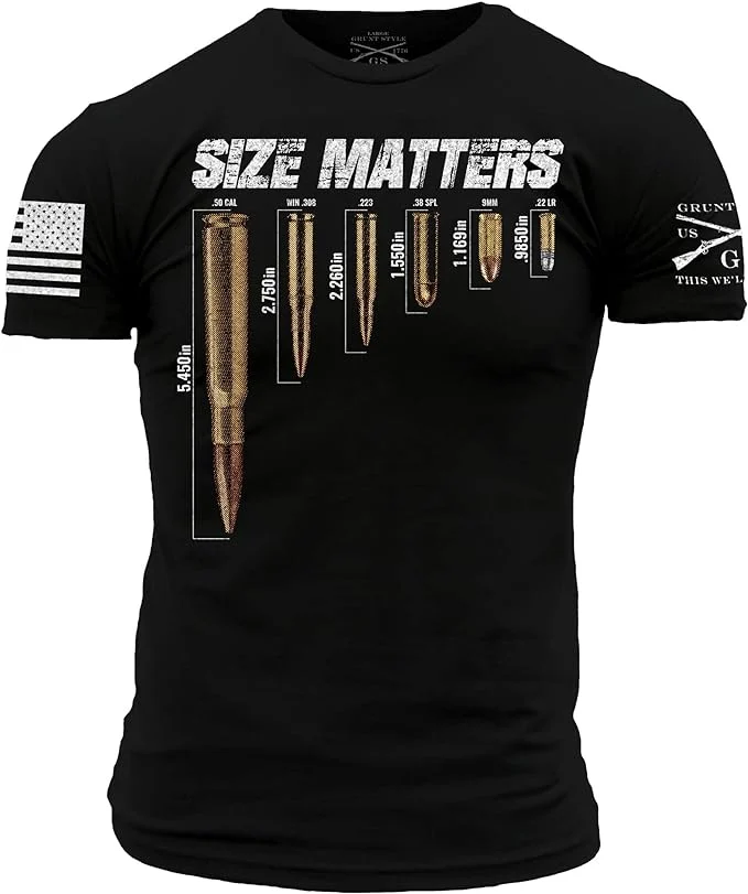 Grunt Style Size Matters Men's T-Shirt | Miyar Adventures