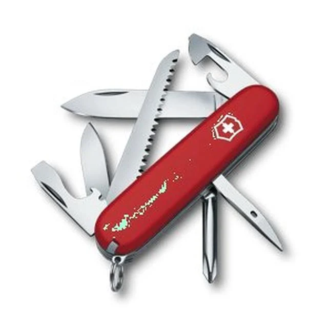 Hiker Victorinox Pocket Knife (Red, 4 In)