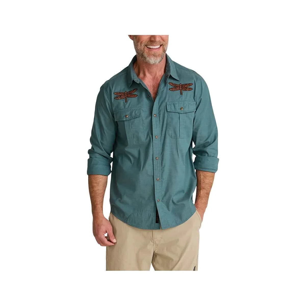 Howler Brothers Men's Long Sleeve Gaucho Snapshirt