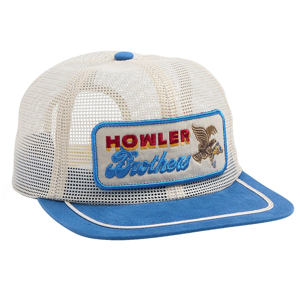 Howler Brothers Unstructured Snapback Hats - Feedstore-Osprey Prey-Stone / Blue