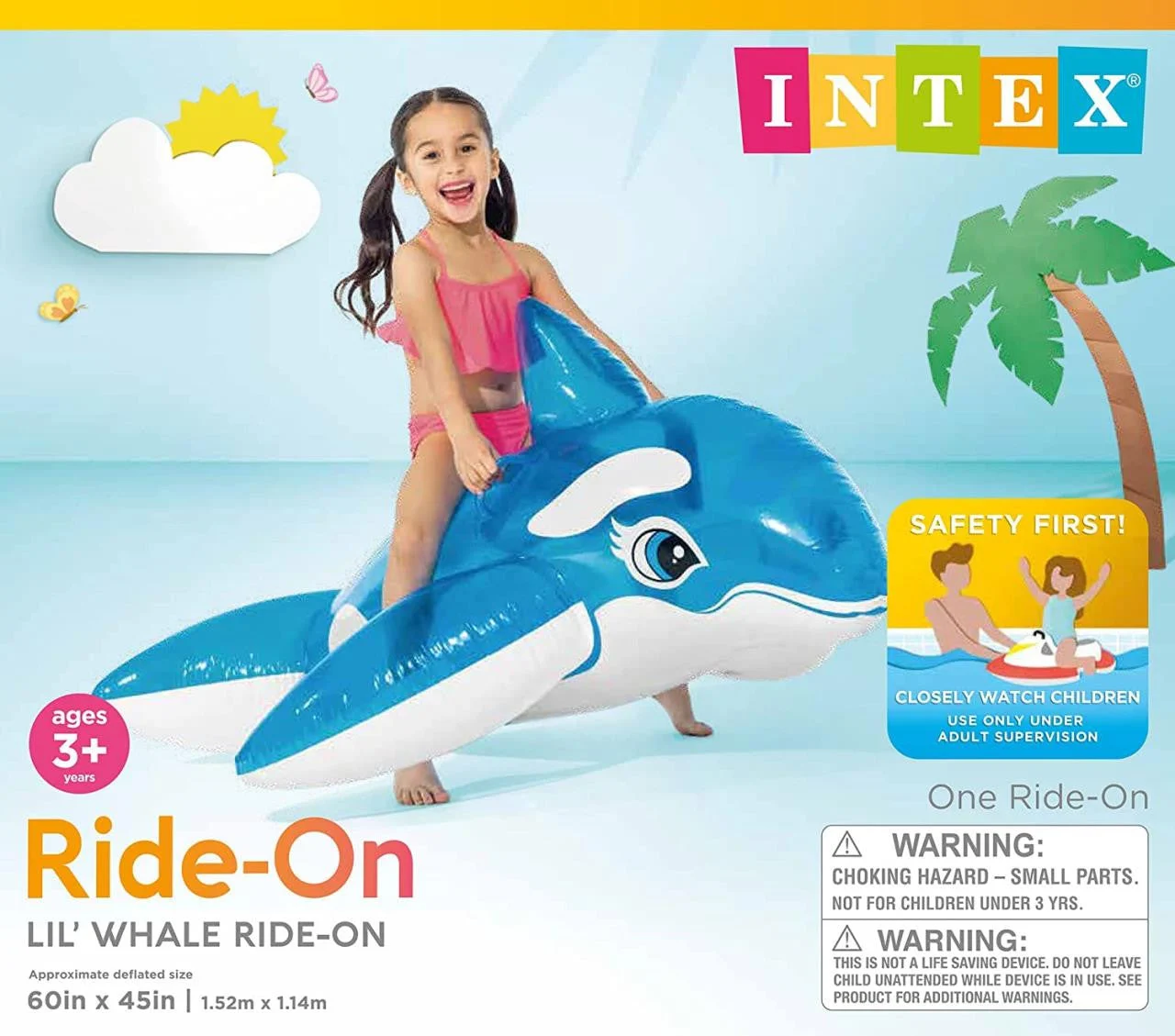 Intex Recreation Lil Whale Ride-On Float | Miyar Adventures