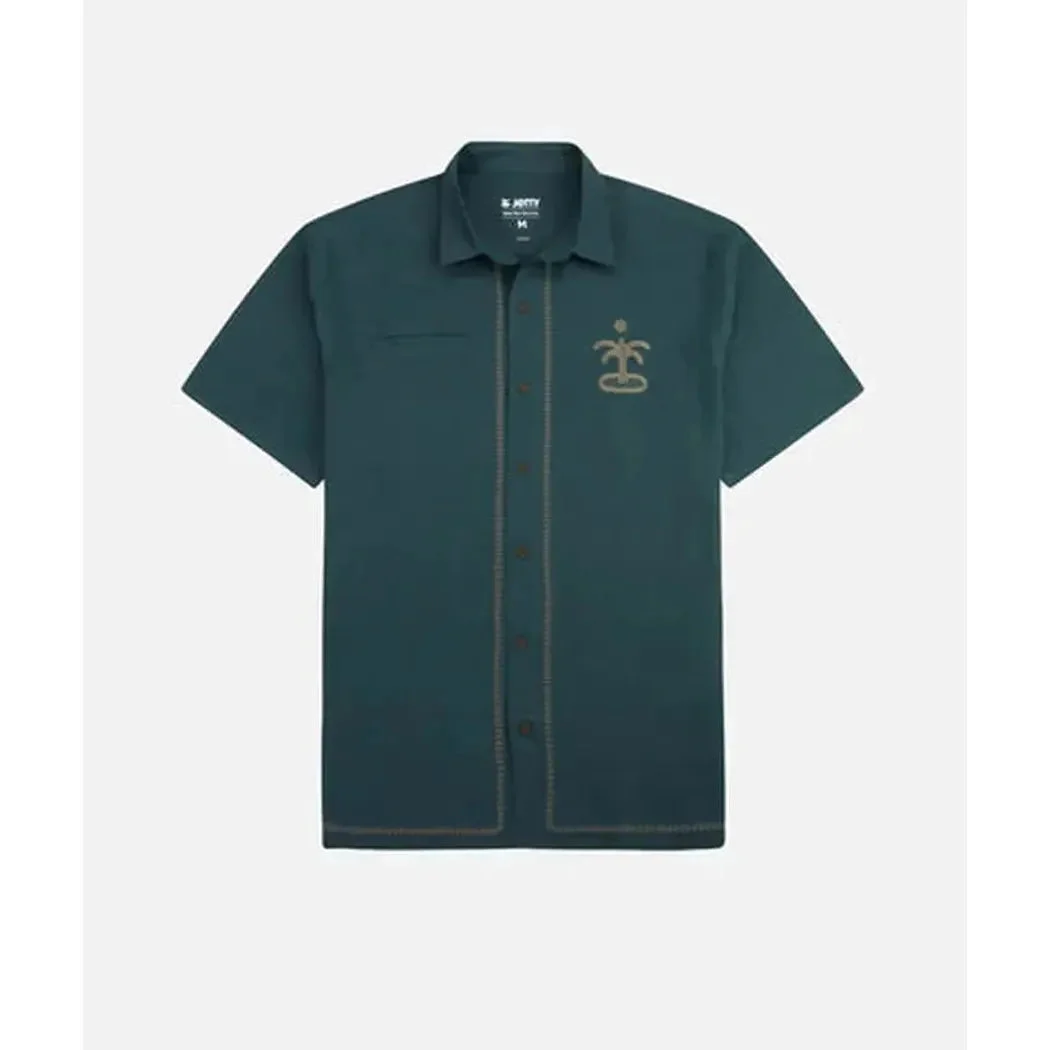 Jetty Men's Marshall Embroidered Linen Shirt