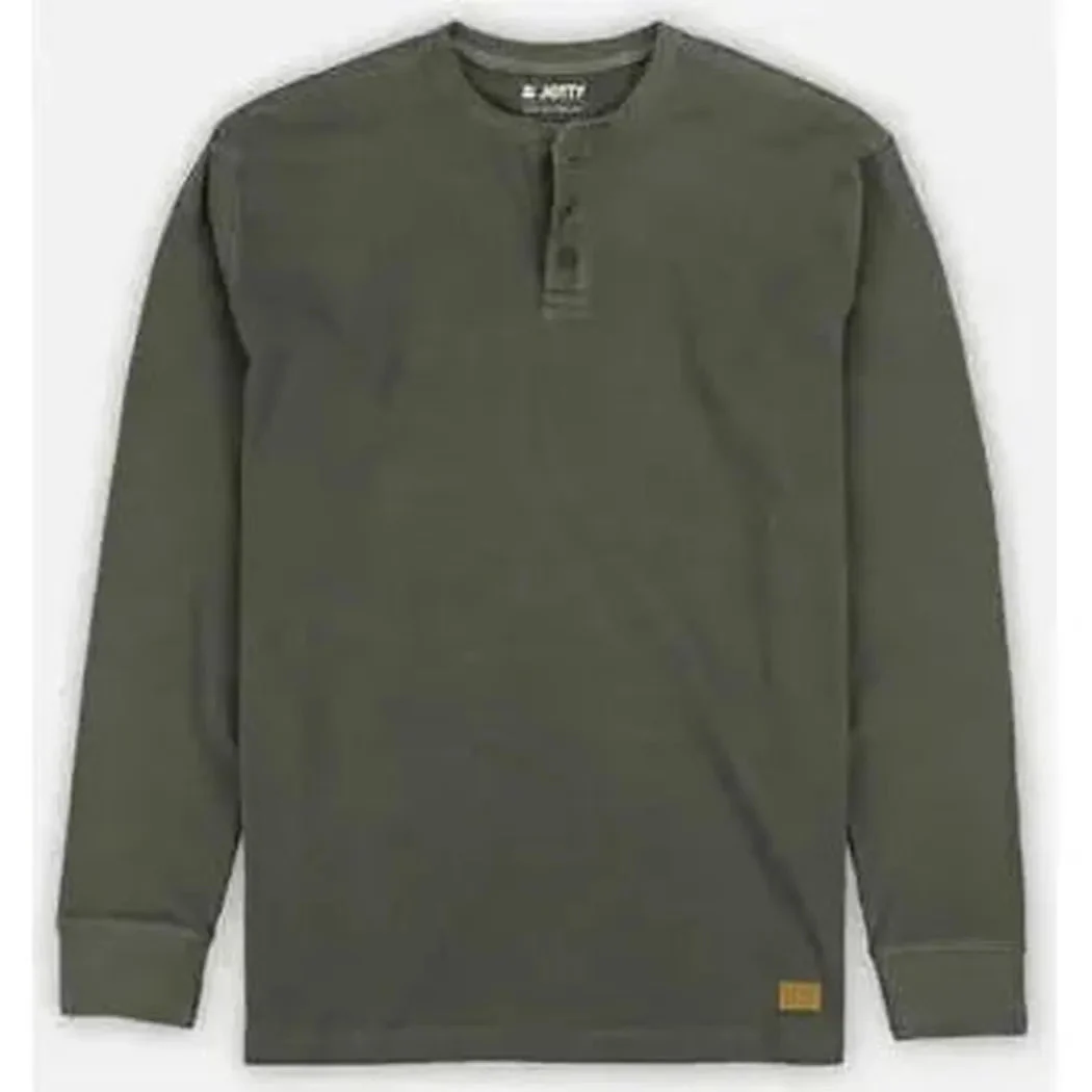 Jetty Men's Seabed Waffle Henley Long Sleeve