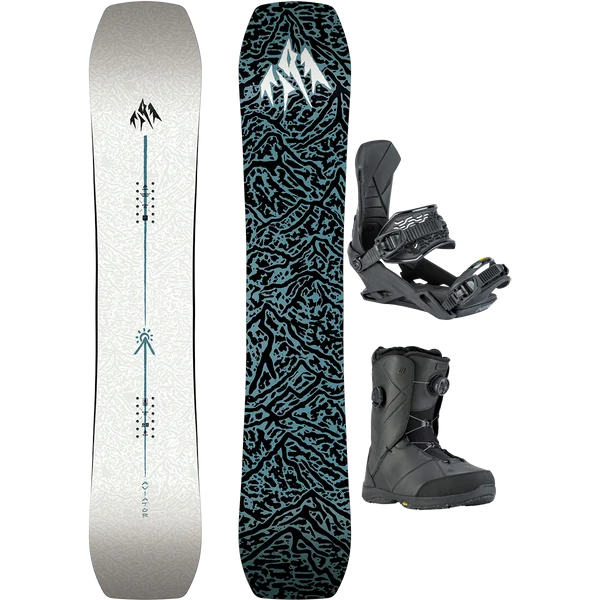 Jones Snowboards Aviator 2.0 Demo Snowboard Package