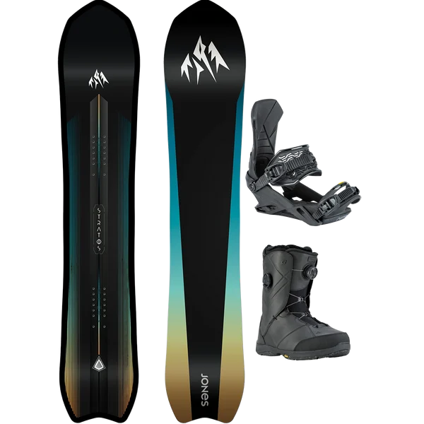 Jones Snowboards Stratos Demo Snowboard Package