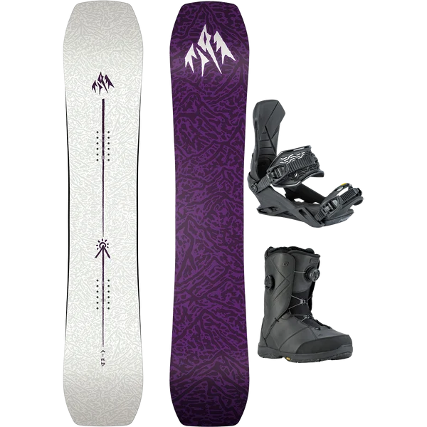 Jones Snowboards Women's Airheart 2.0 Demo Snowboard Package