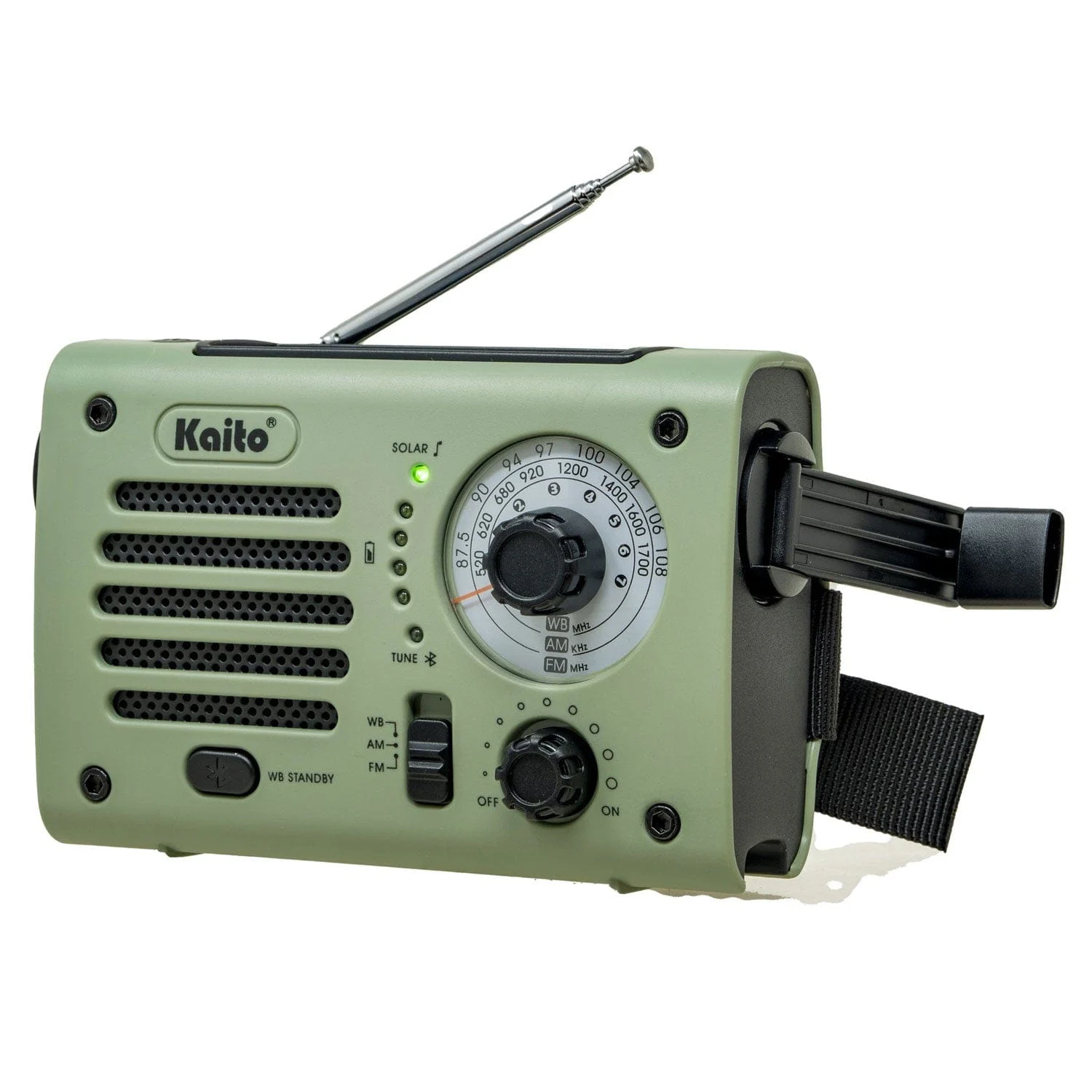 Kaito KA380 Solar Crank AM/FM Emergency Weather Radio