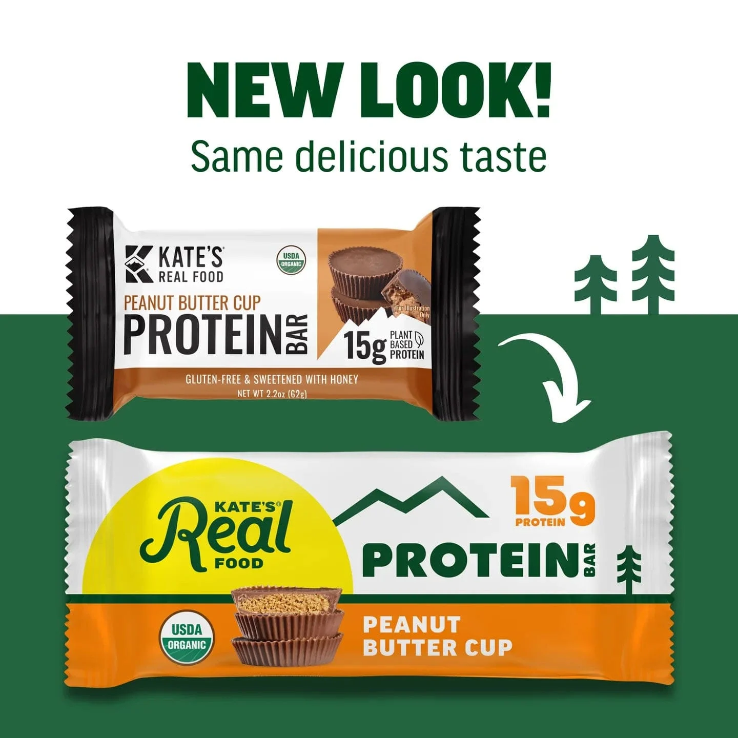 Kate's Peanut Butter Cup 15g Protein Bars