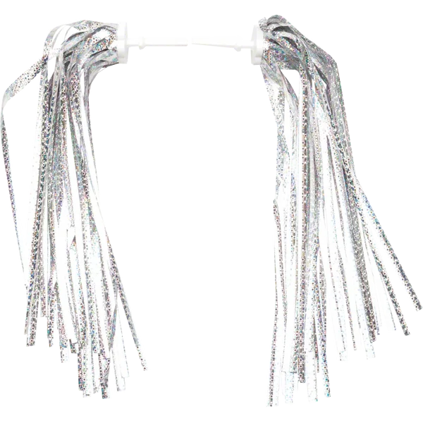 Kid's Bike Streamers - Silver/Platinum
