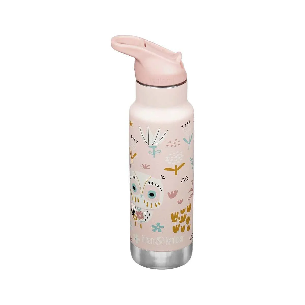 Klean Kanteen Kid's Insulated Classic Flip Seal Cap Water Bottler -12 Ounce