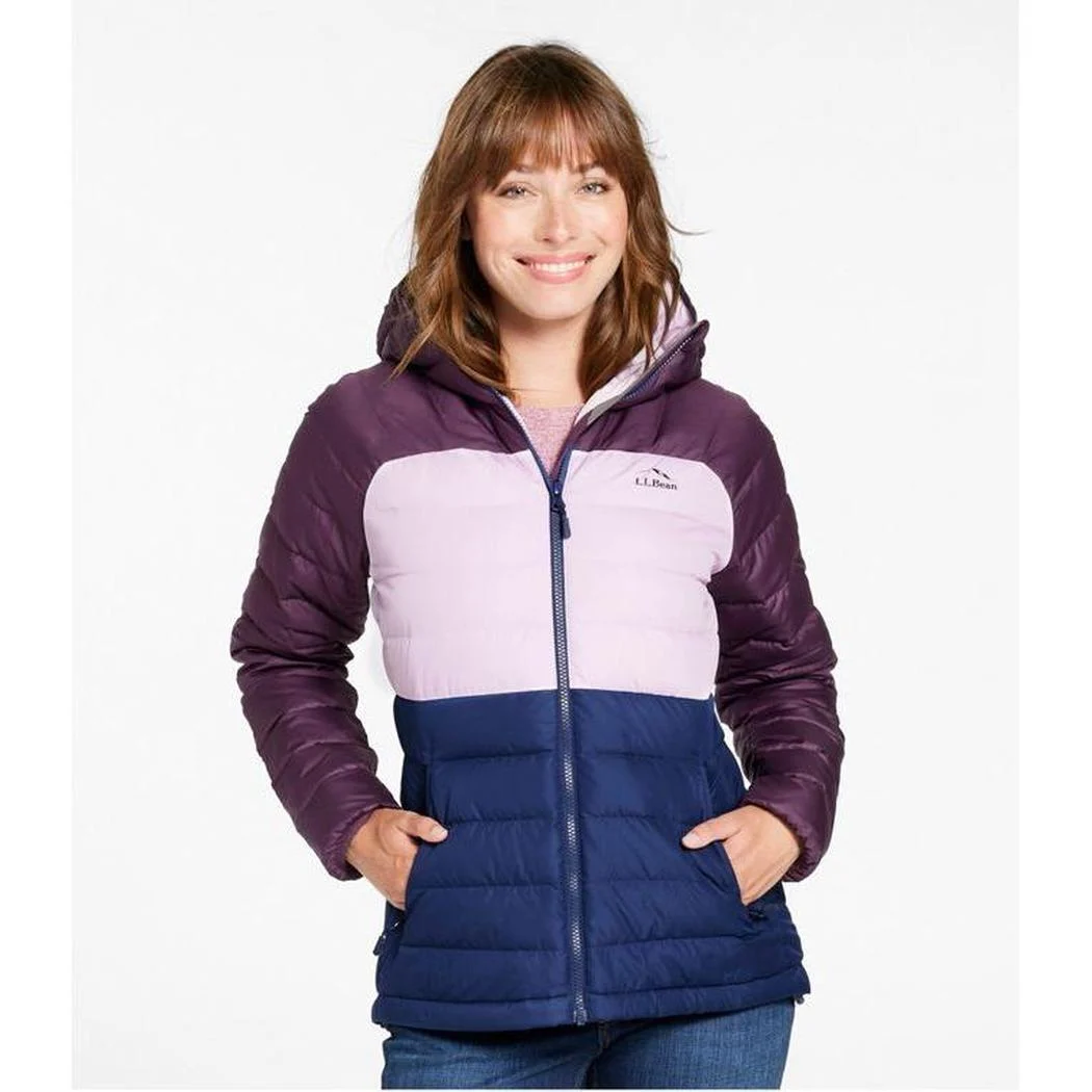 L.L.Bean Display Sample - Women's Beans Down Hooded Jacket Stripe