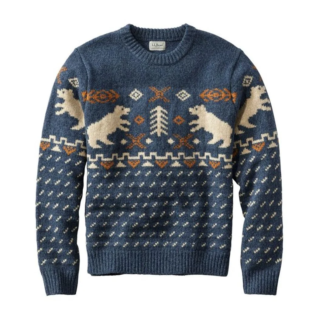 L.L.Bean Men's Bean's Classic Ragg Wool Crewneck Sweater