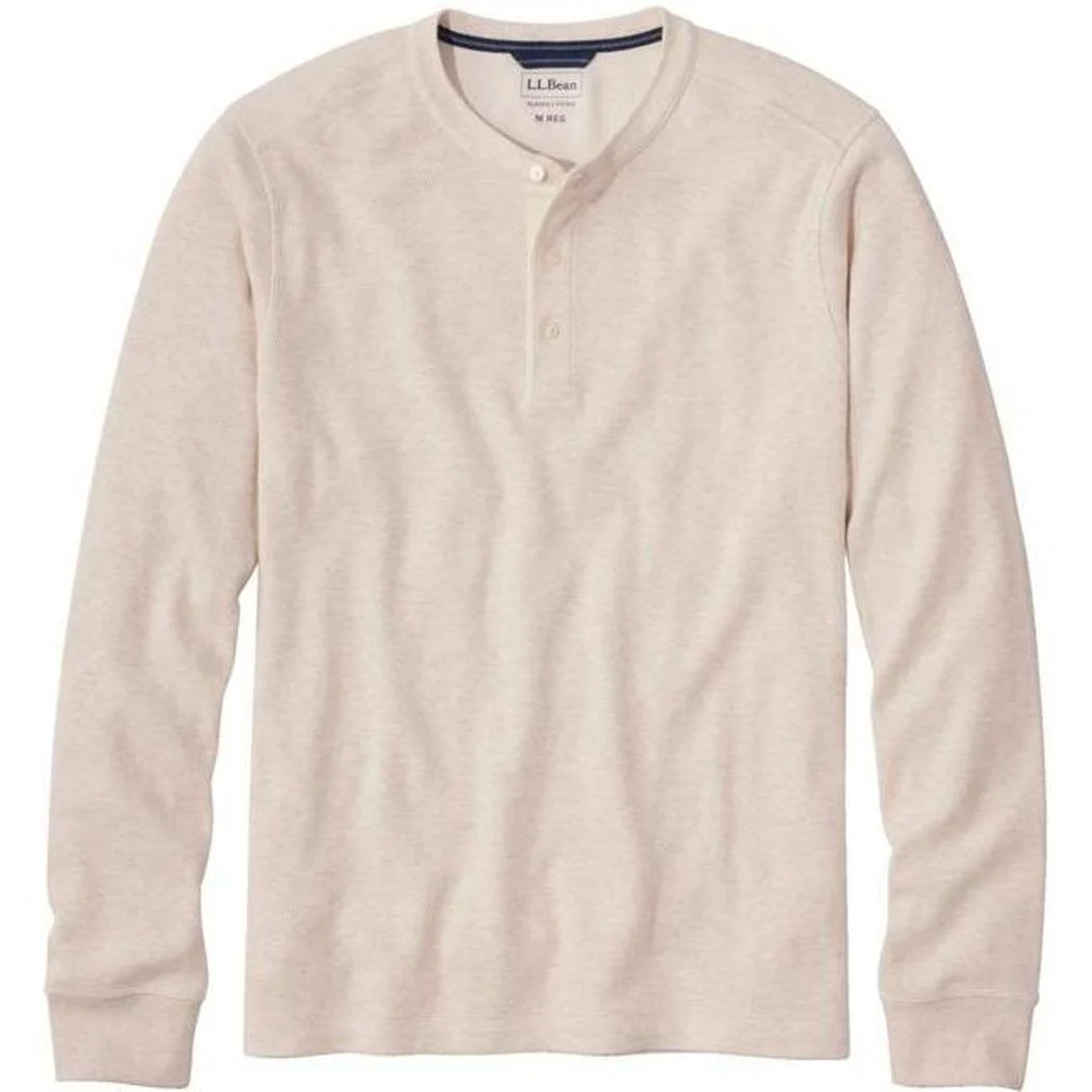 L.L.Bean Men's Bean's Waffle Knit Henley