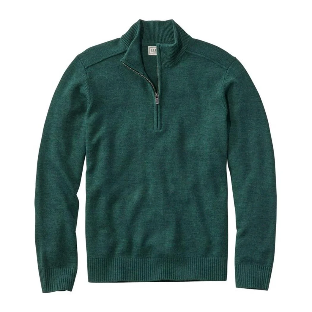 L.L.Bean Men's Essential Merino Quarter-Zip Sweaters
