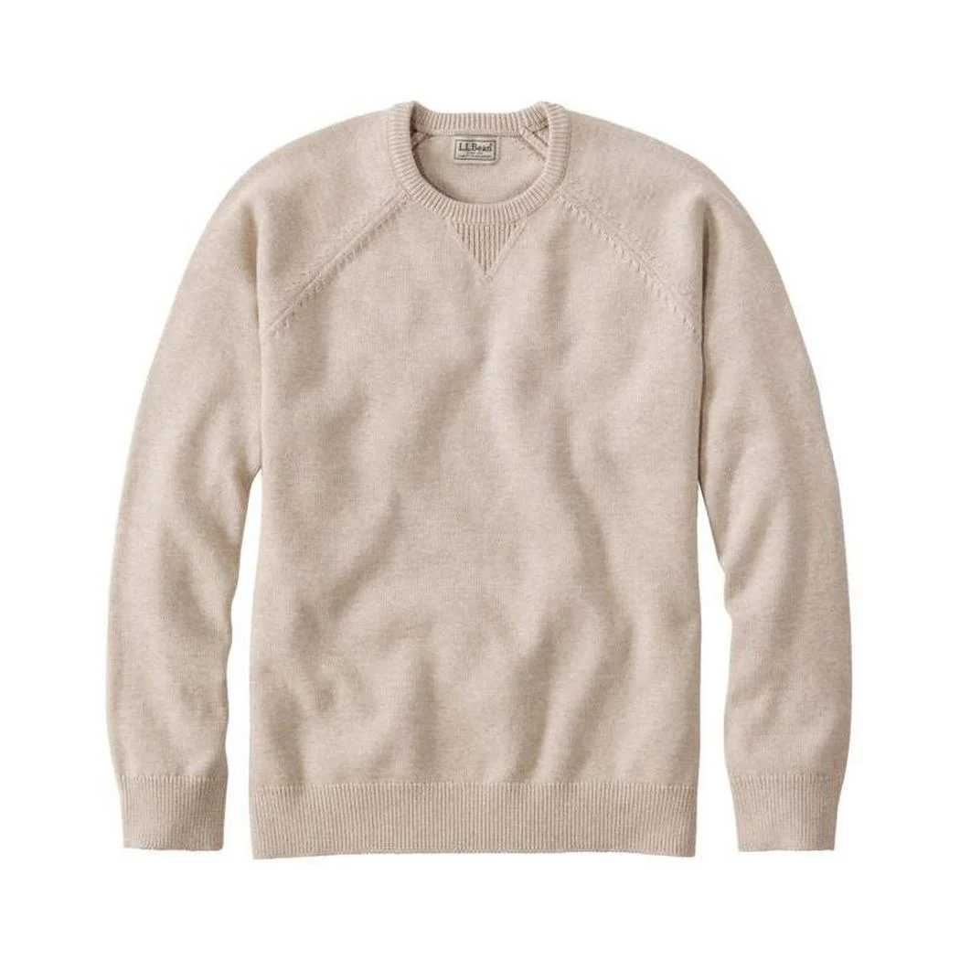 L.L.Bean Men's Wicked Soft Cotton Cashmere Crew