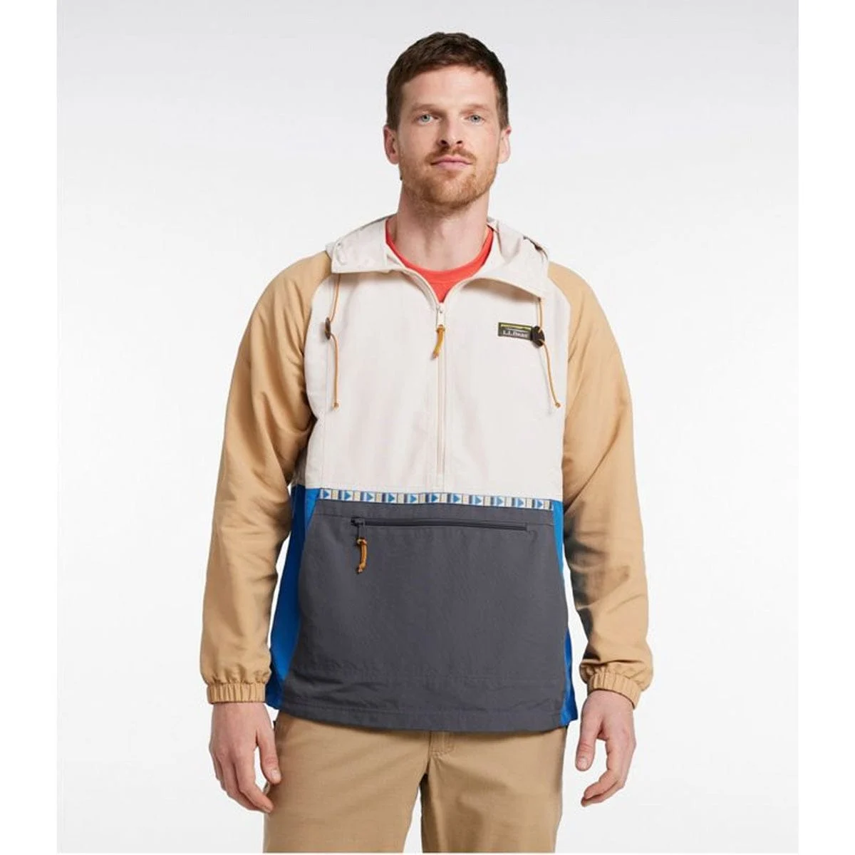 L.L. Bean Mountain Classic Anorak Multi Color Men's Regular