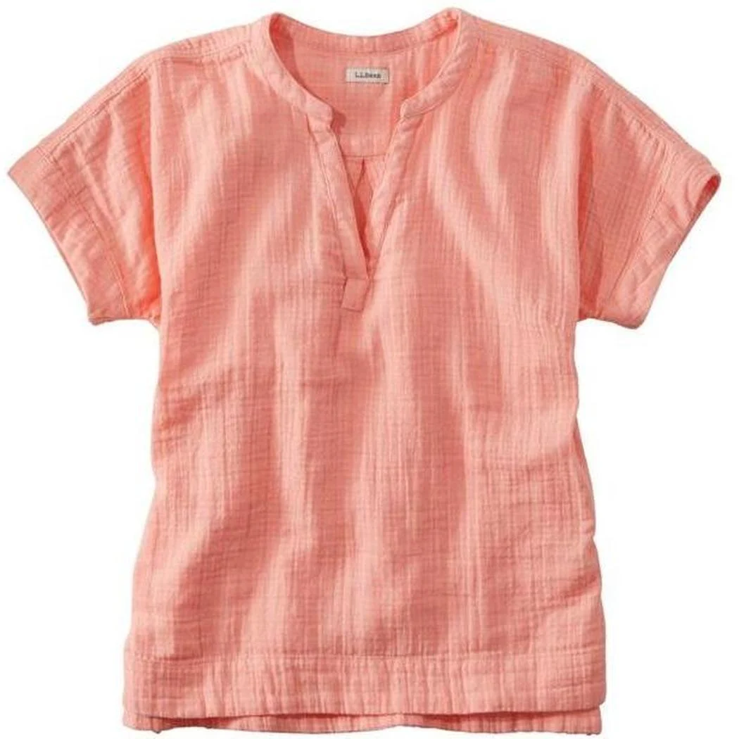 L.L.Bean Women's Cloud Gauze Shirt Short Sleeve