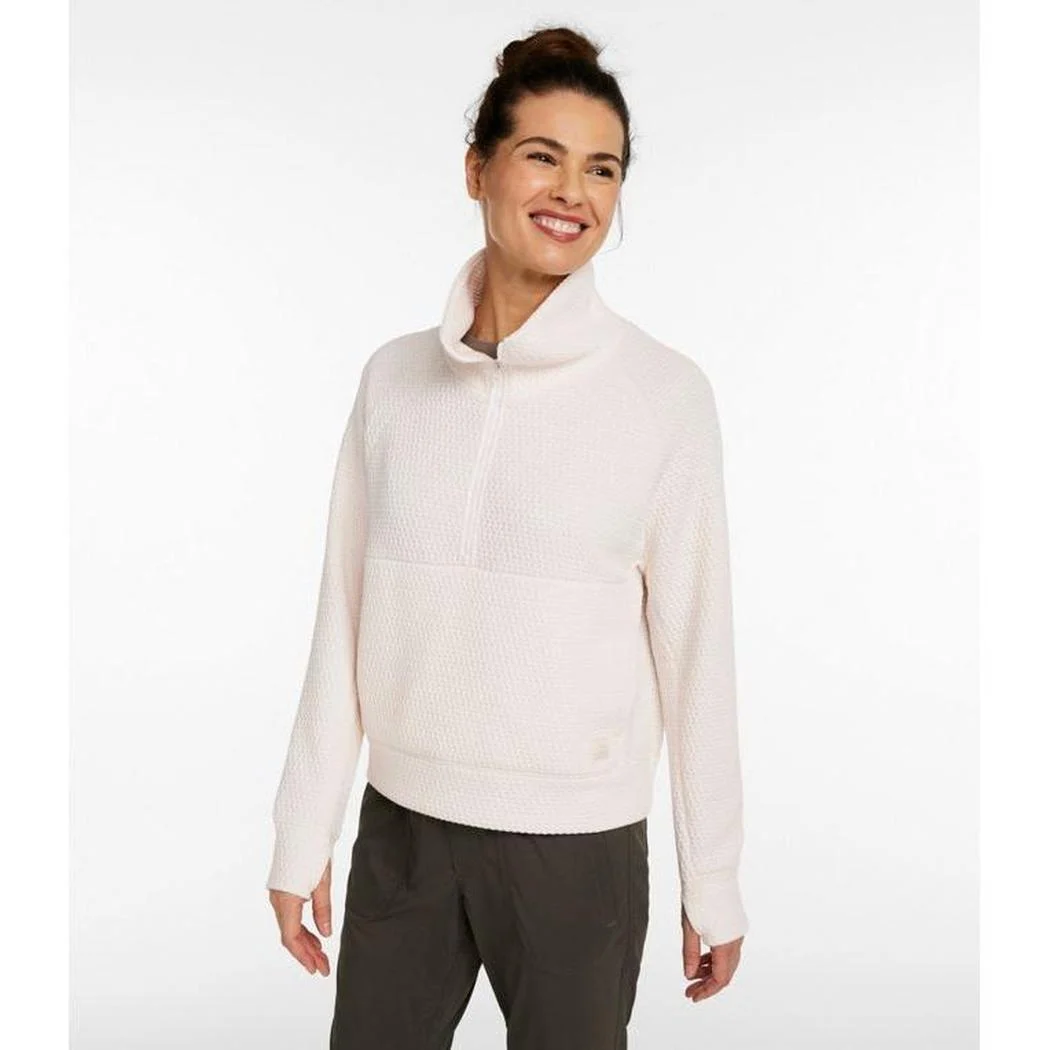 L.L.Bean Women's Ridgeknit Half-Zip Pullover