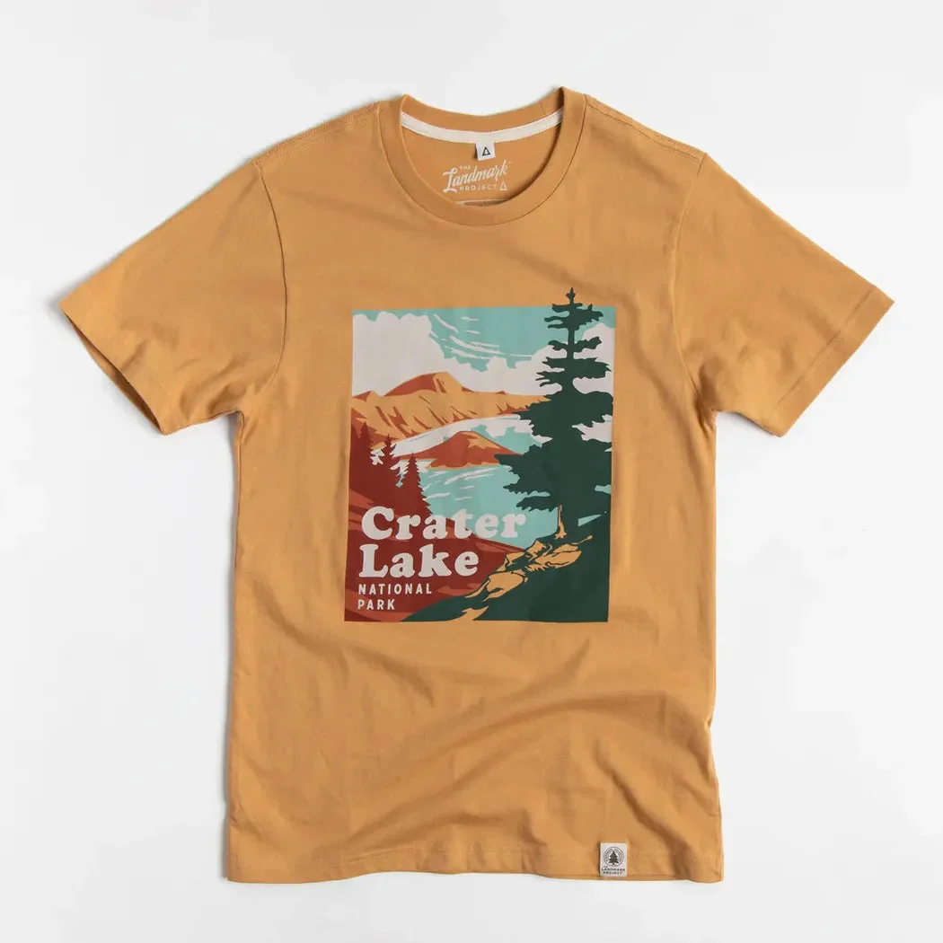 The Landmark Project Sample - Crater Lake National Park Unisex Short Sleeve Tee