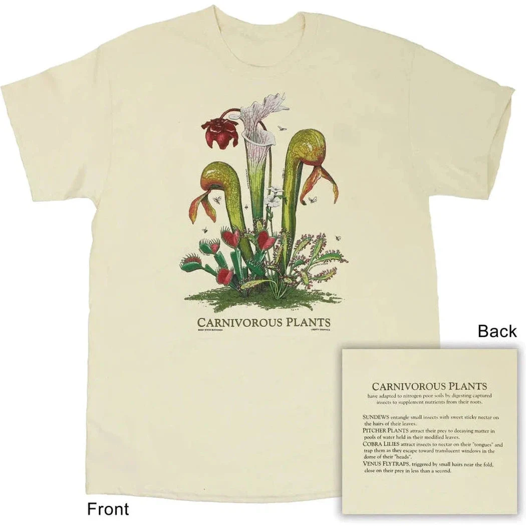 Liberty Graphics Carnivorous Plants Short Sleeve T