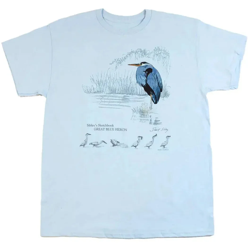 Liberty Graphics David Sibley's Great Blue Heron Short Sleeve T