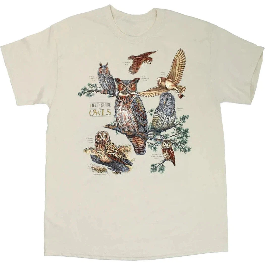 Liberty Graphics Field Guide To Owls Short Sleeve T